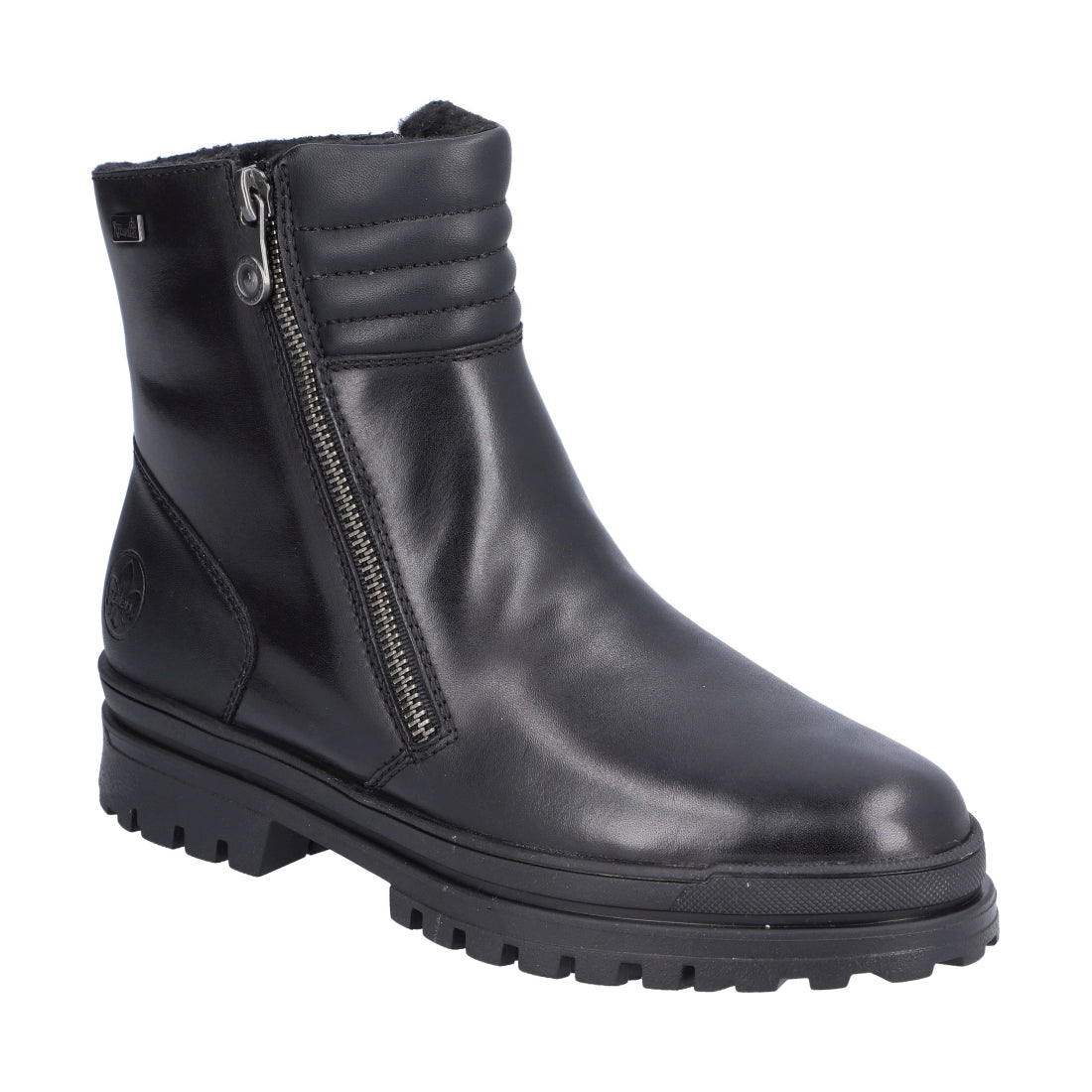 black casual closed ladies mid height boots