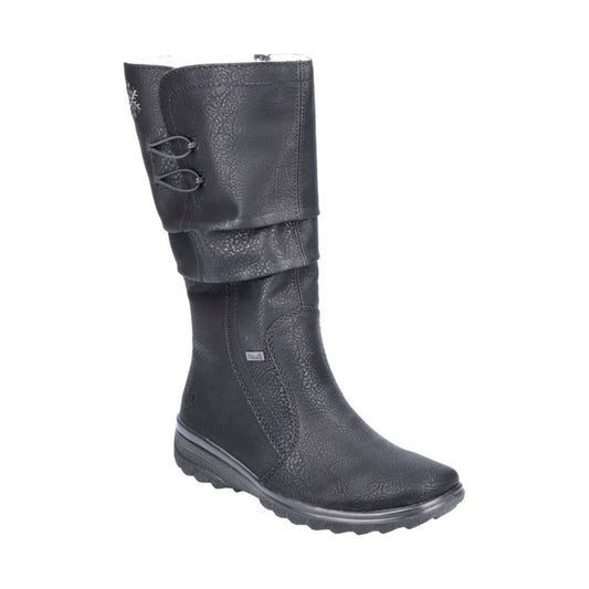 black casual closed ladies' boots