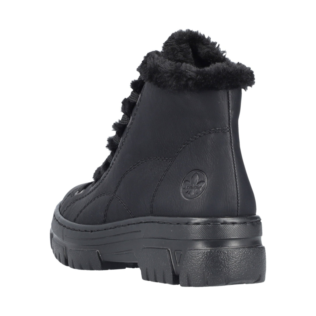 black casual closed ladies mid height boots