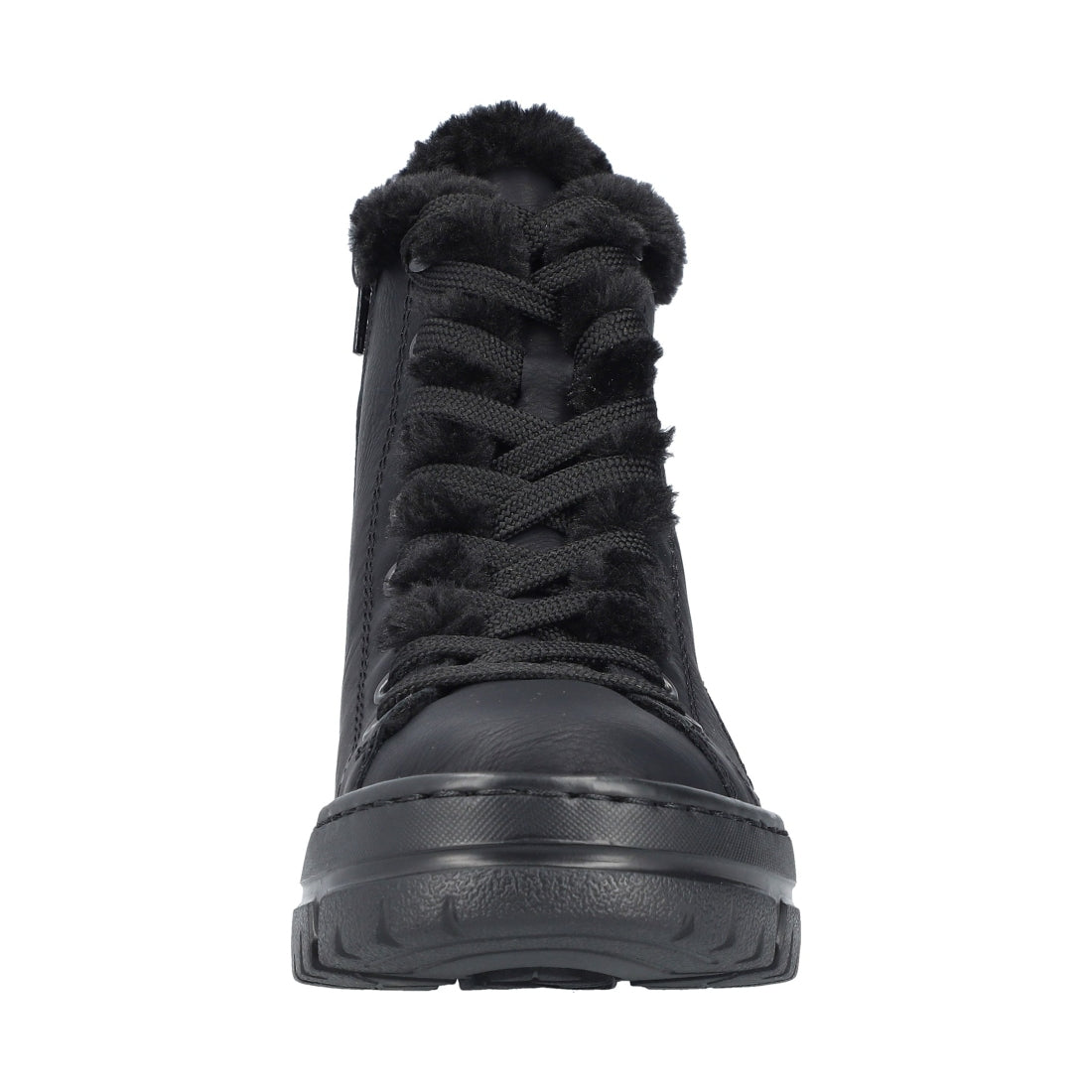 black casual closed ladies mid height boots