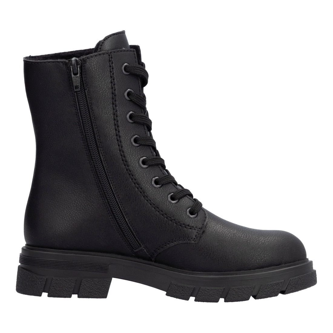 black casual closed ladies mid height boots