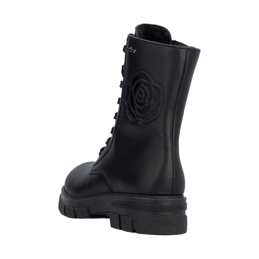 black casual closed ladies mid height boots