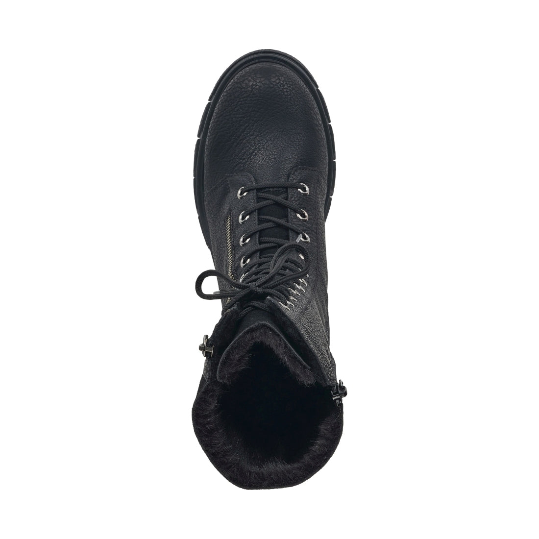 black casual closed ladies mid height boots