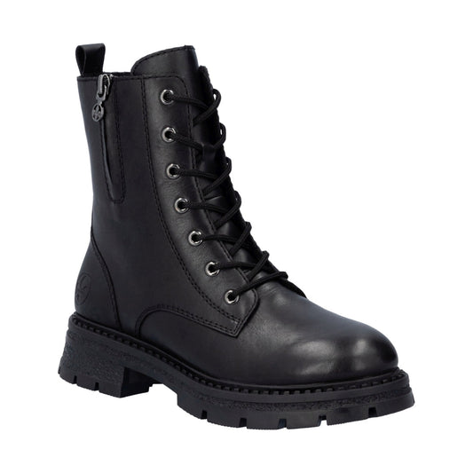 black casual closed ladies mid height boots