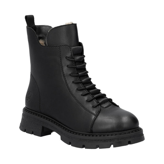 black casual closed ladies mid height boots