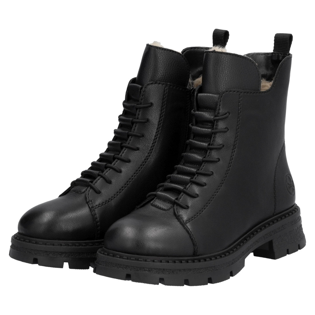 black casual closed ladies mid height boots