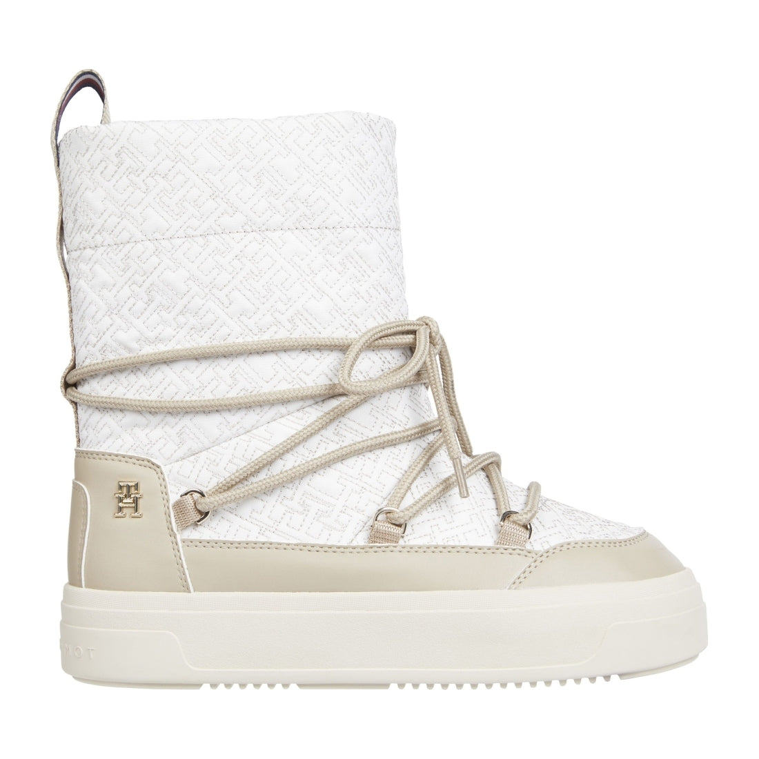 lace-up monogram snowboot
