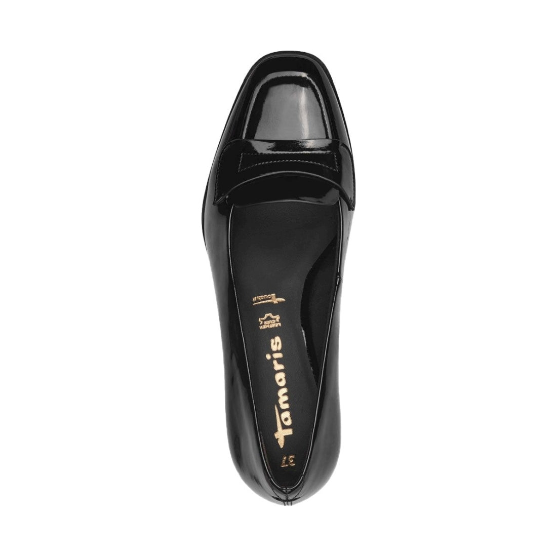 black elegant closed pumps