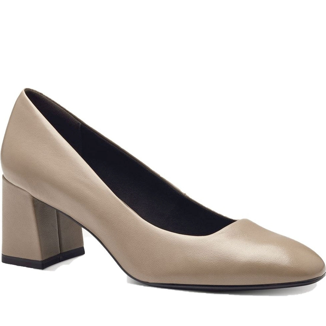 taupe elegant closed pumps