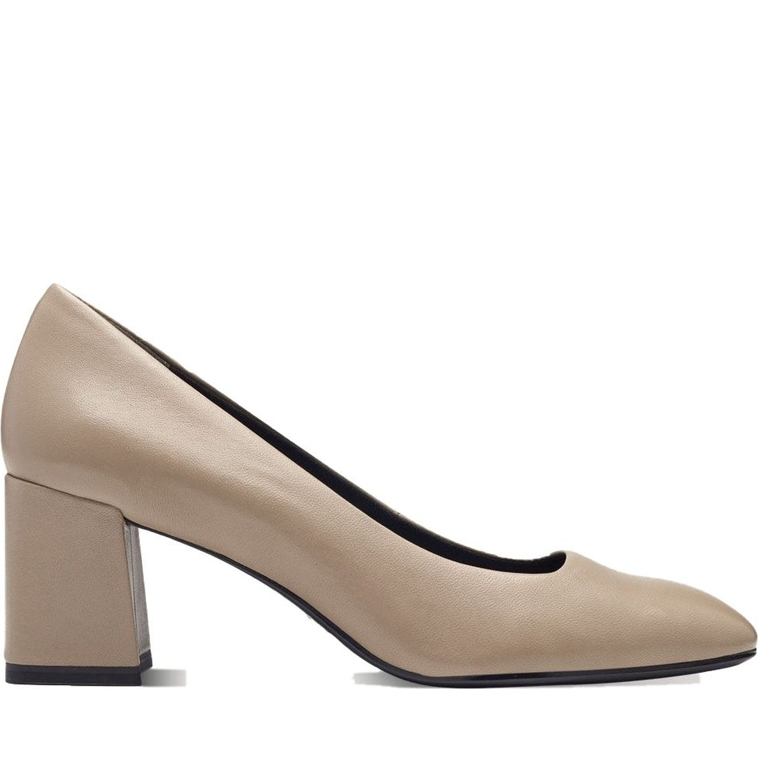 taupe elegant closed pumps