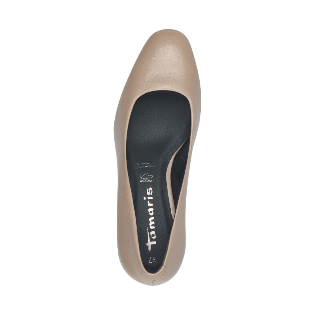 taupe elegant closed pumps