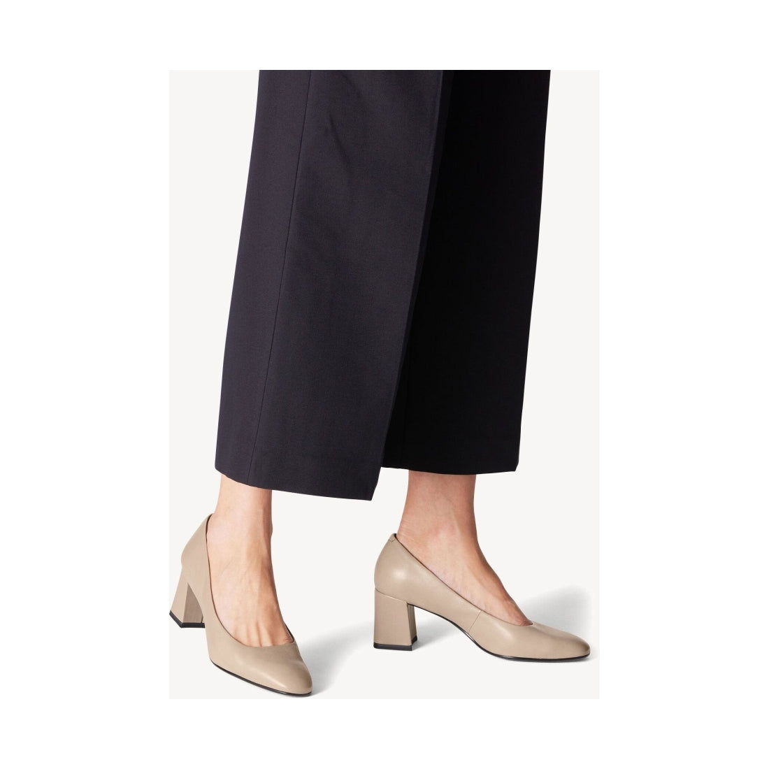 taupe elegant closed pumps