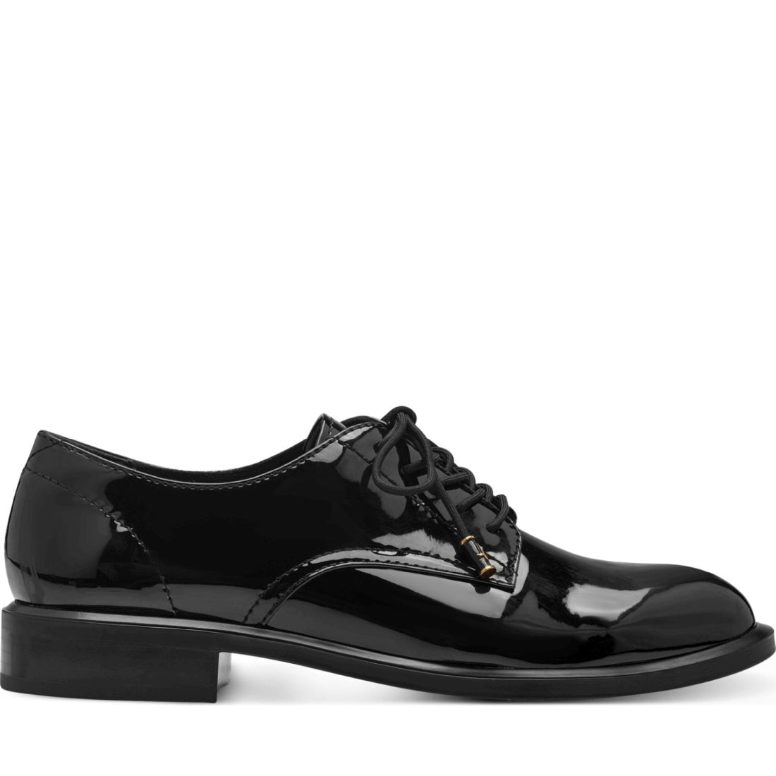 lace-up formal shoes black patent