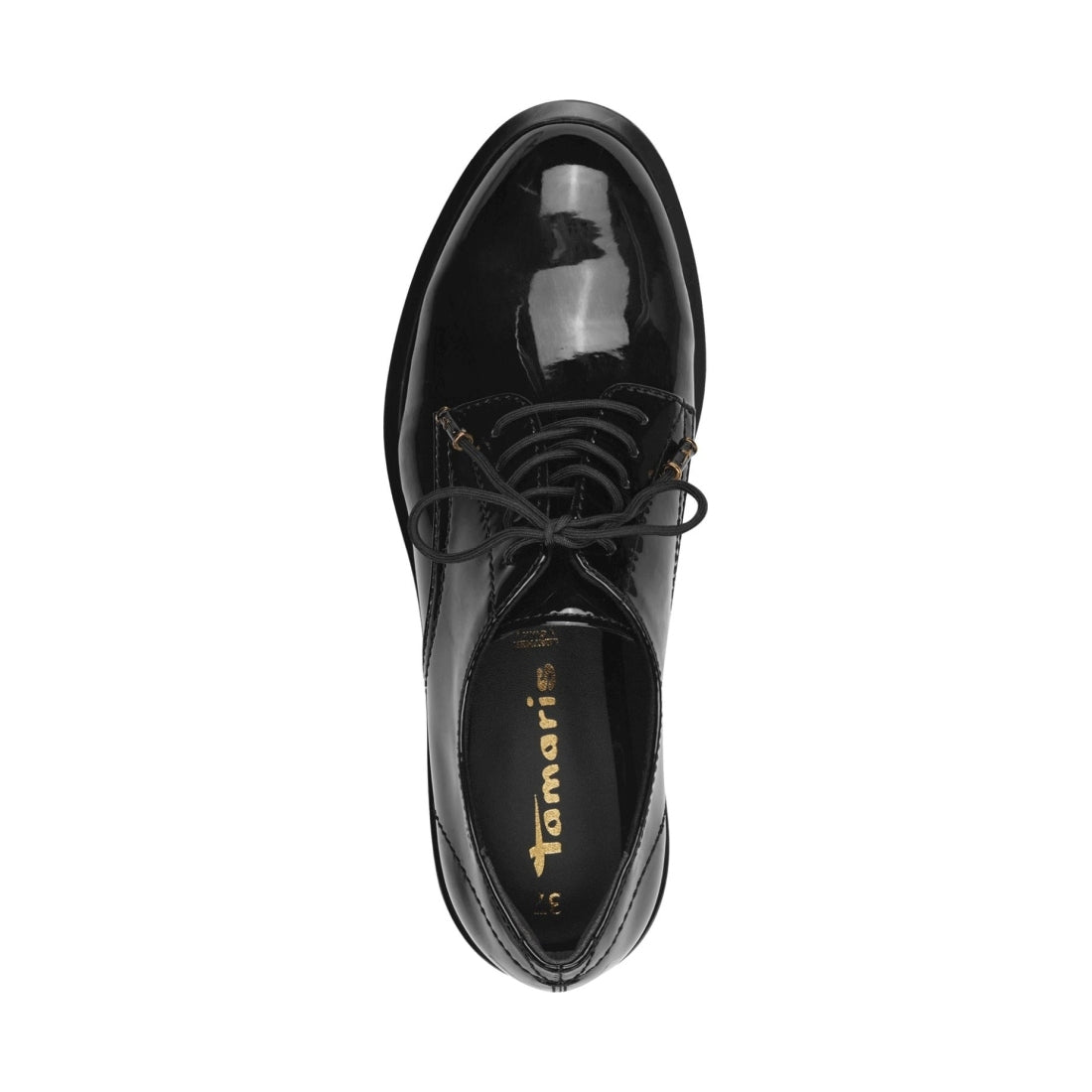 lace-up formal shoes black patent