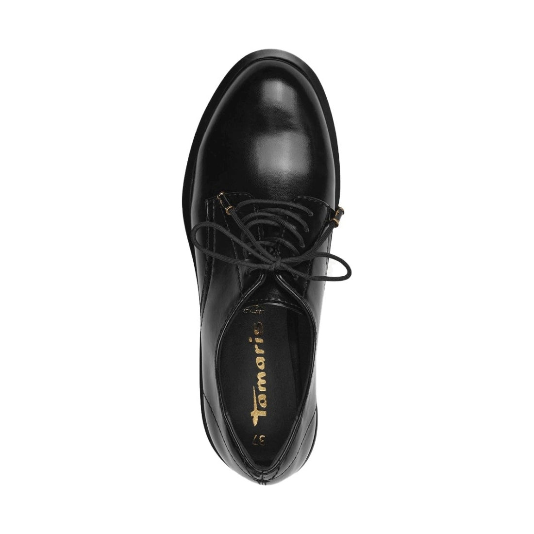 lace-up formal shoes black matt