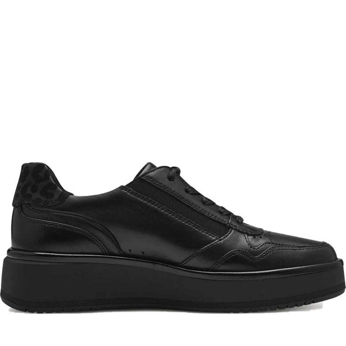 sneaker low black leather