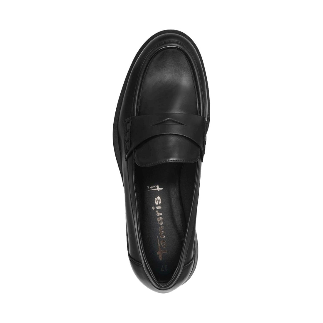 black casual closed loafers