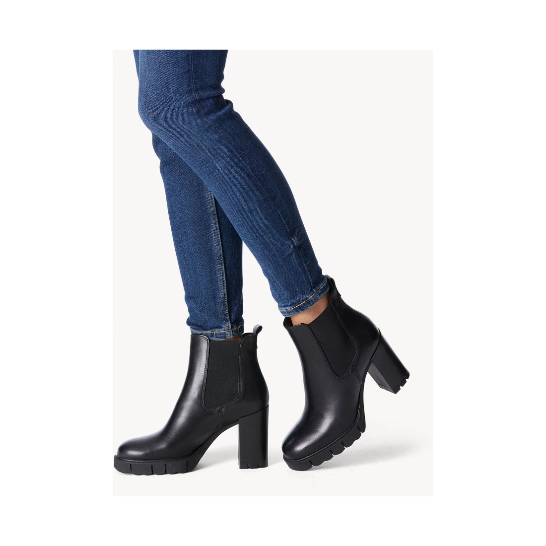 chelsea heeled booties