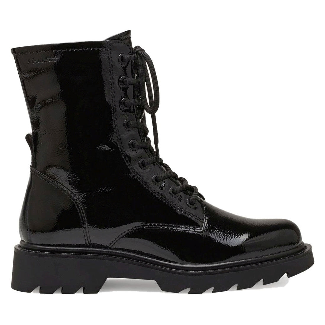 lace boot black