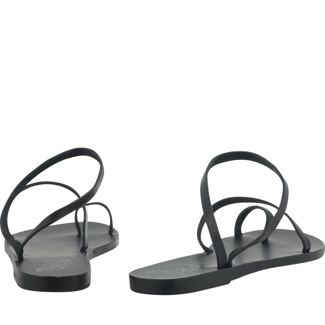 Ancient Greek Sandals womens black apli eleftheria sandals | Vilbury London