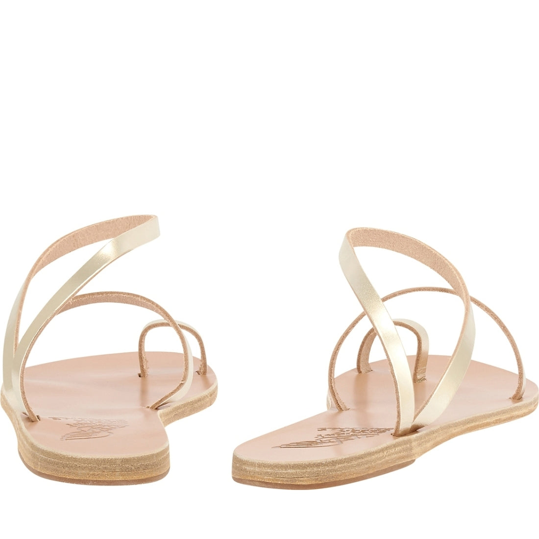 Ancient Greek Sandals womens platinum apli eleftheria sandals | Vilbury London