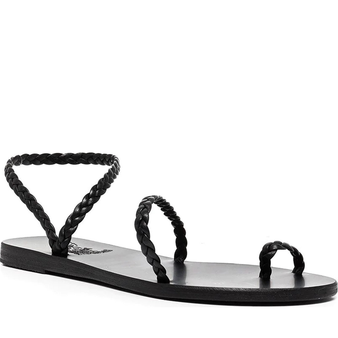 Ancient Greek Sandals womens black eleftheria nappa sandals | Vilbury London