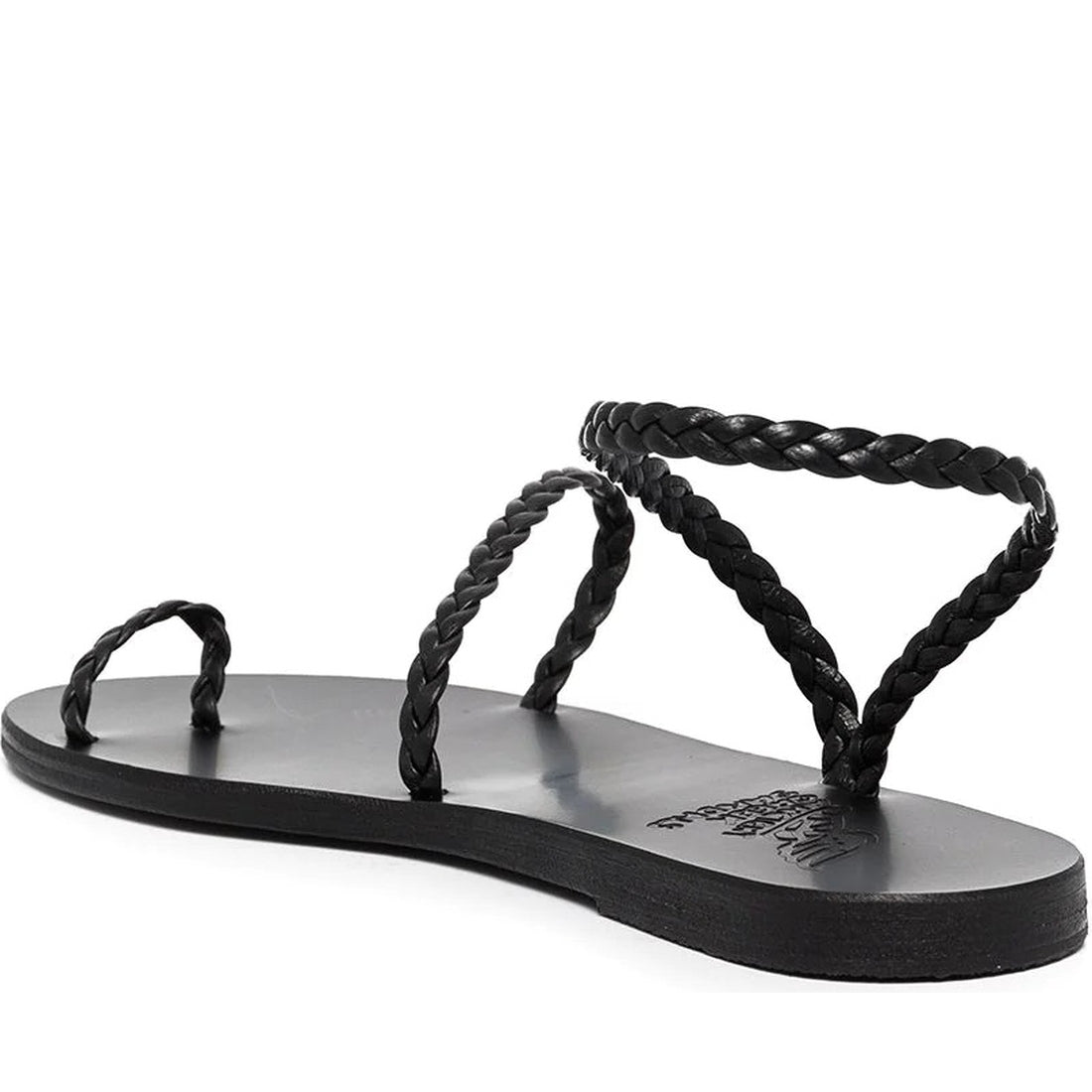 Ancient Greek Sandals womens black eleftheria nappa sandals | Vilbury London