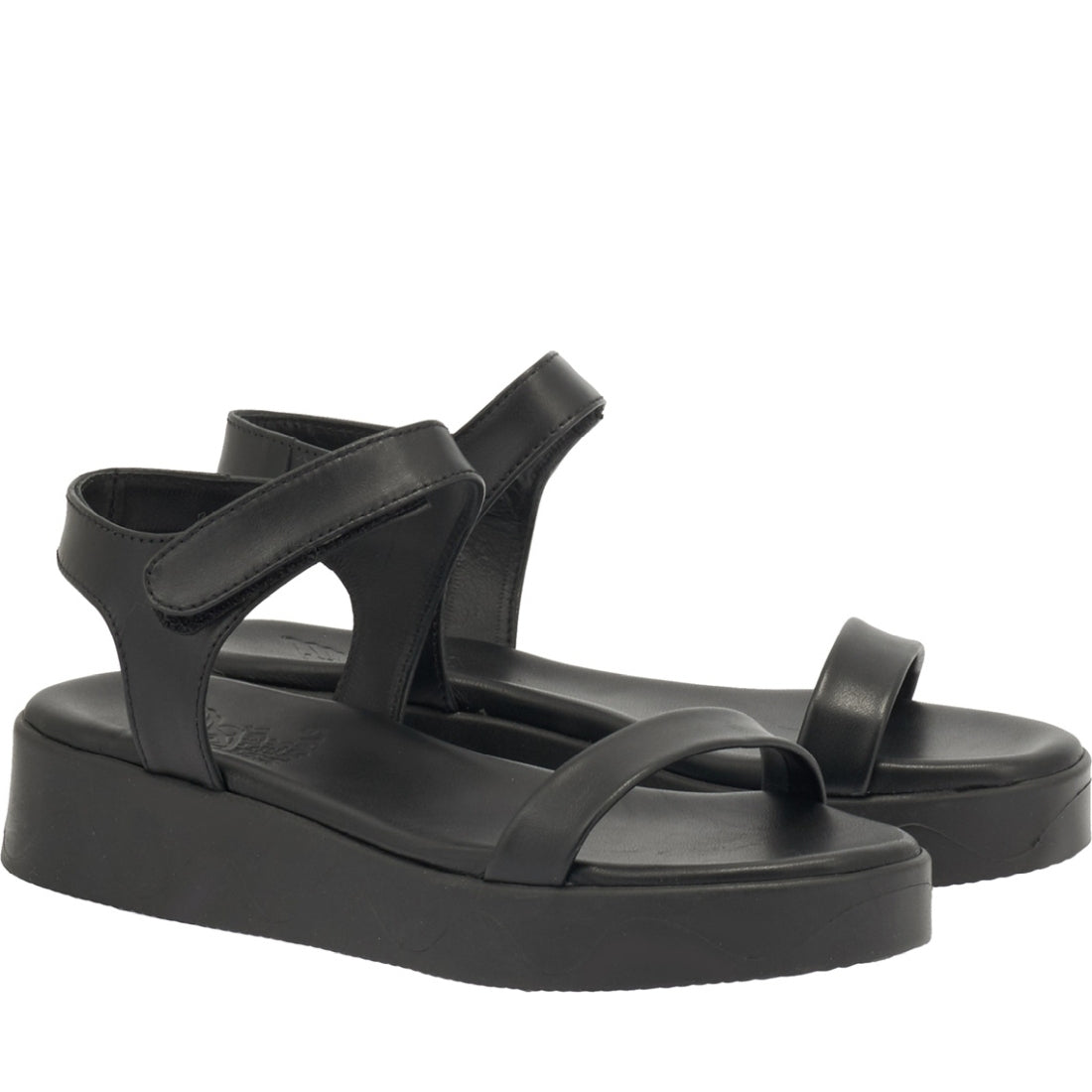 Ancient Greek Sandals womens all black salamina nappa sandals | Vilbury London