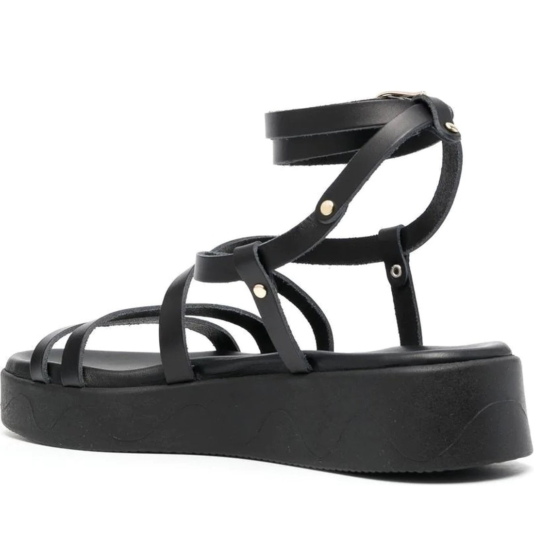 Ancient Greek Sandals womens black aristea vachetta sandals | Vilbury London