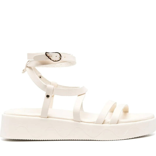 Ancient Greek Sandals womens off white aristea vachetta sandals | Vilbury London