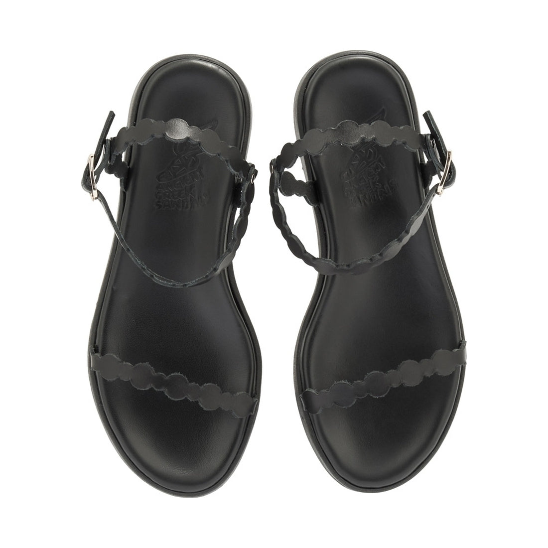 Ancient Greek Sandals womens black toxo vachetta sandals | Vilbury London