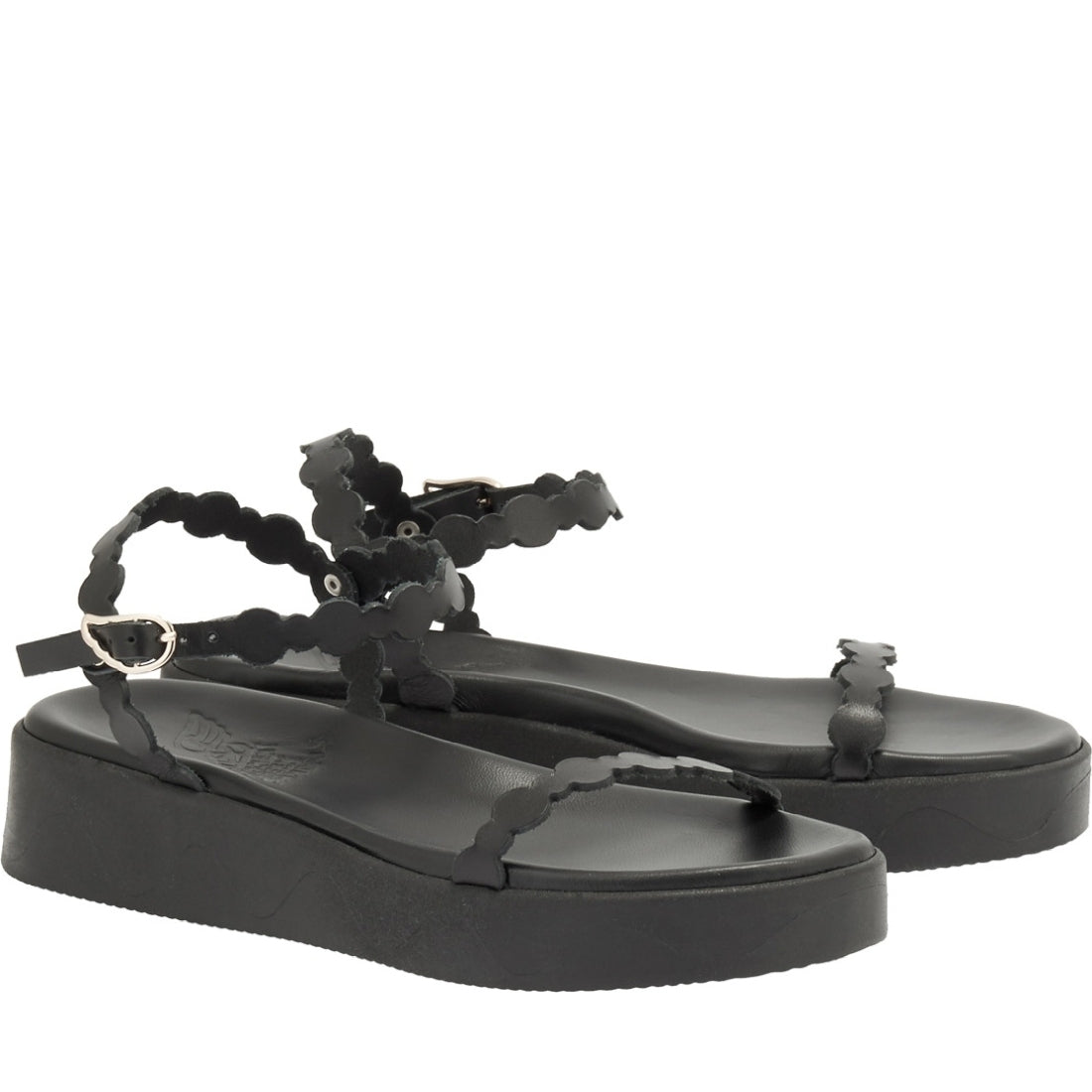 Ancient Greek Sandals womens black toxo vachetta sandals | Vilbury London