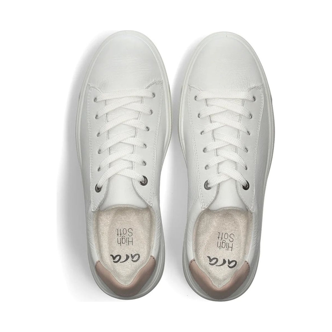 Ara womens white canberra leisure trainers | Vilbury London