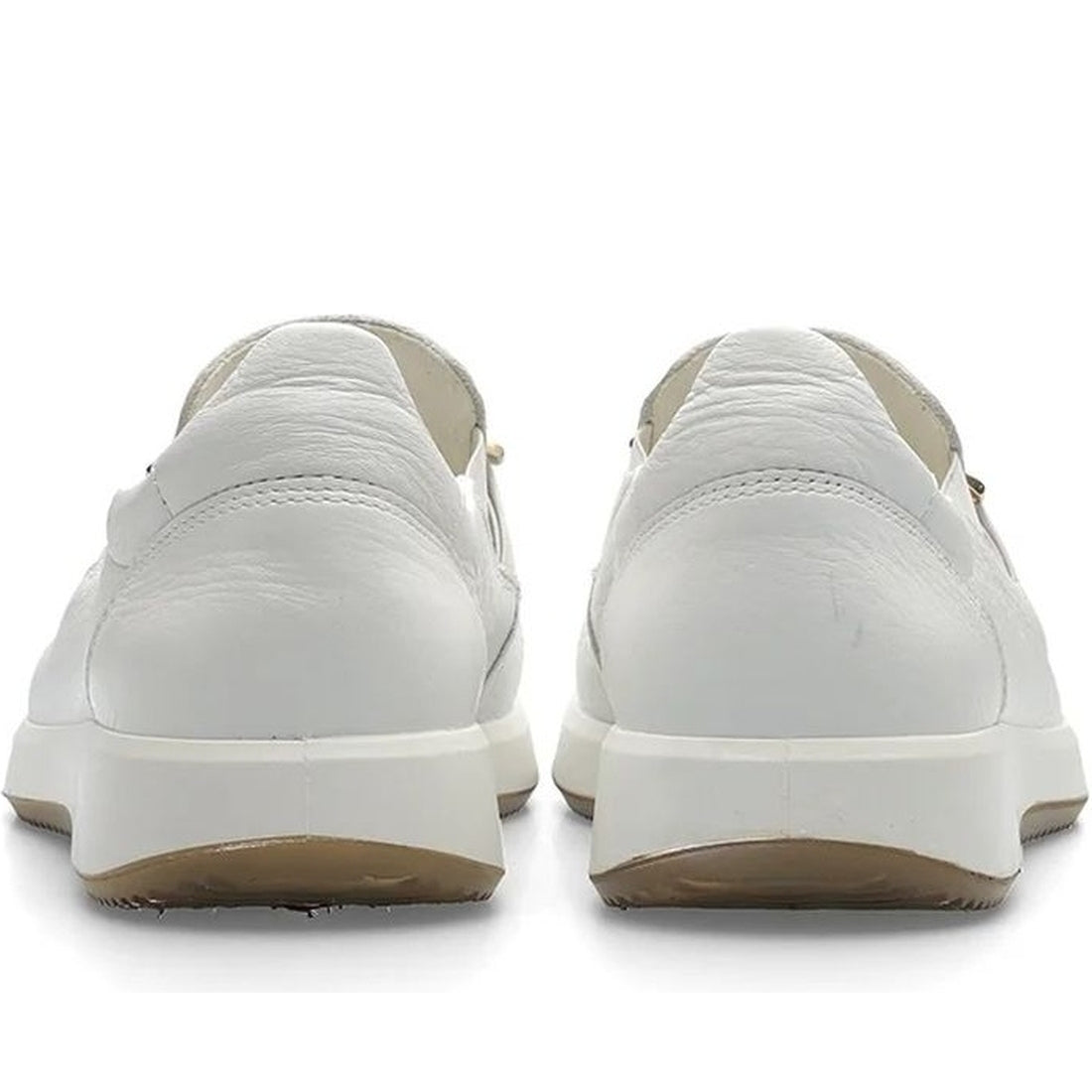 Ara womens white roma loafers | Vilbury London