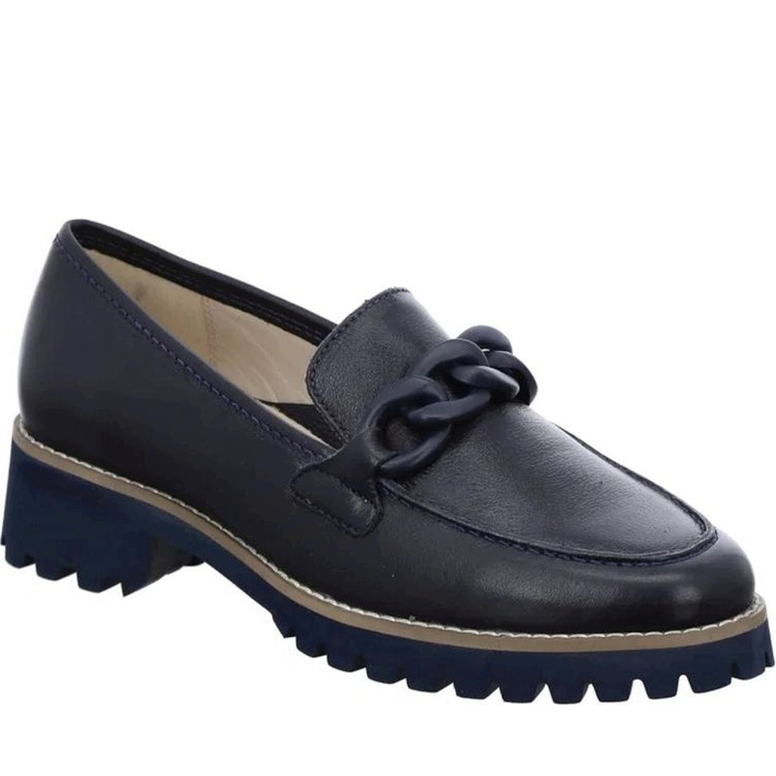 Ara womens blue kent loafers | Vilbury London