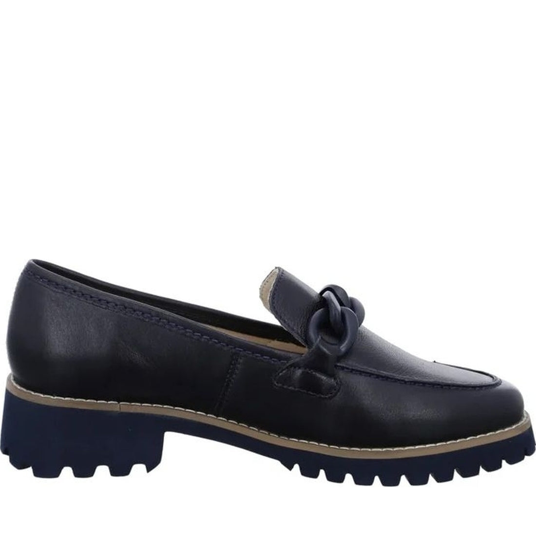 Ara womens blue kent loafers | Vilbury London