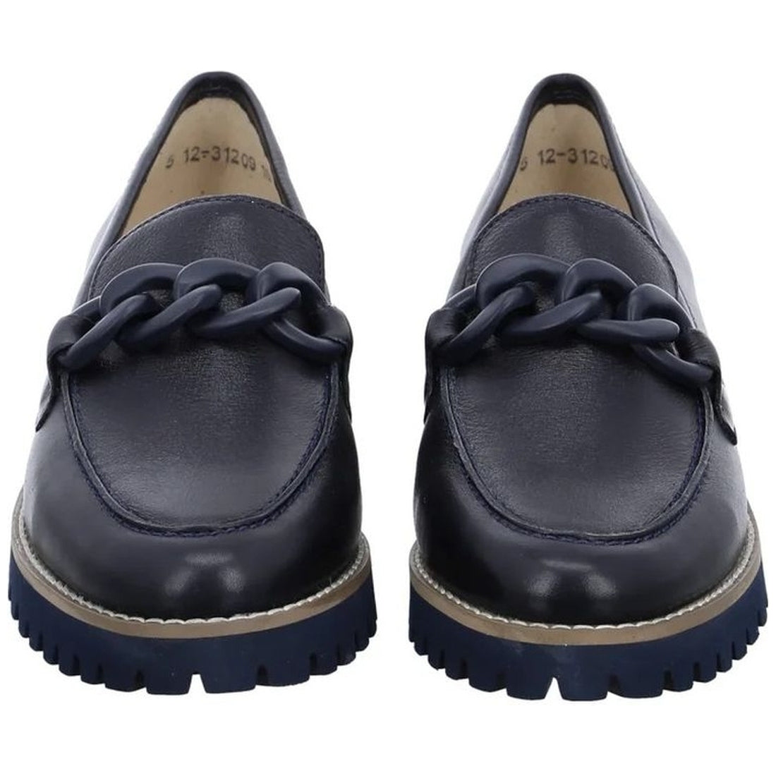 Ara womens blue kent loafers | Vilbury London