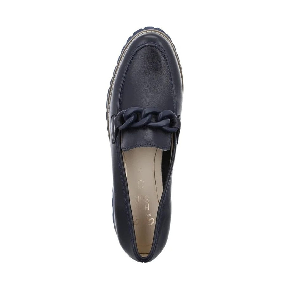 Ara womens blue kent loafers | Vilbury London