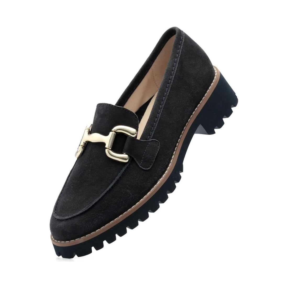 Ara womens blue kent loafers | Vilbury London