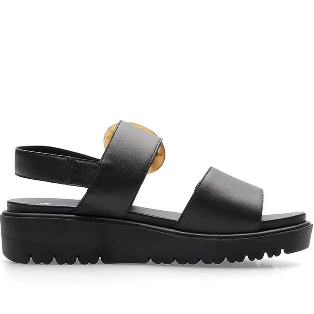 Ara womens black bilbao sandals | Vilbury London