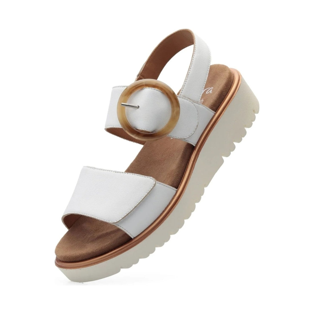 Ara womens white bilbao sandals | Vilbury London