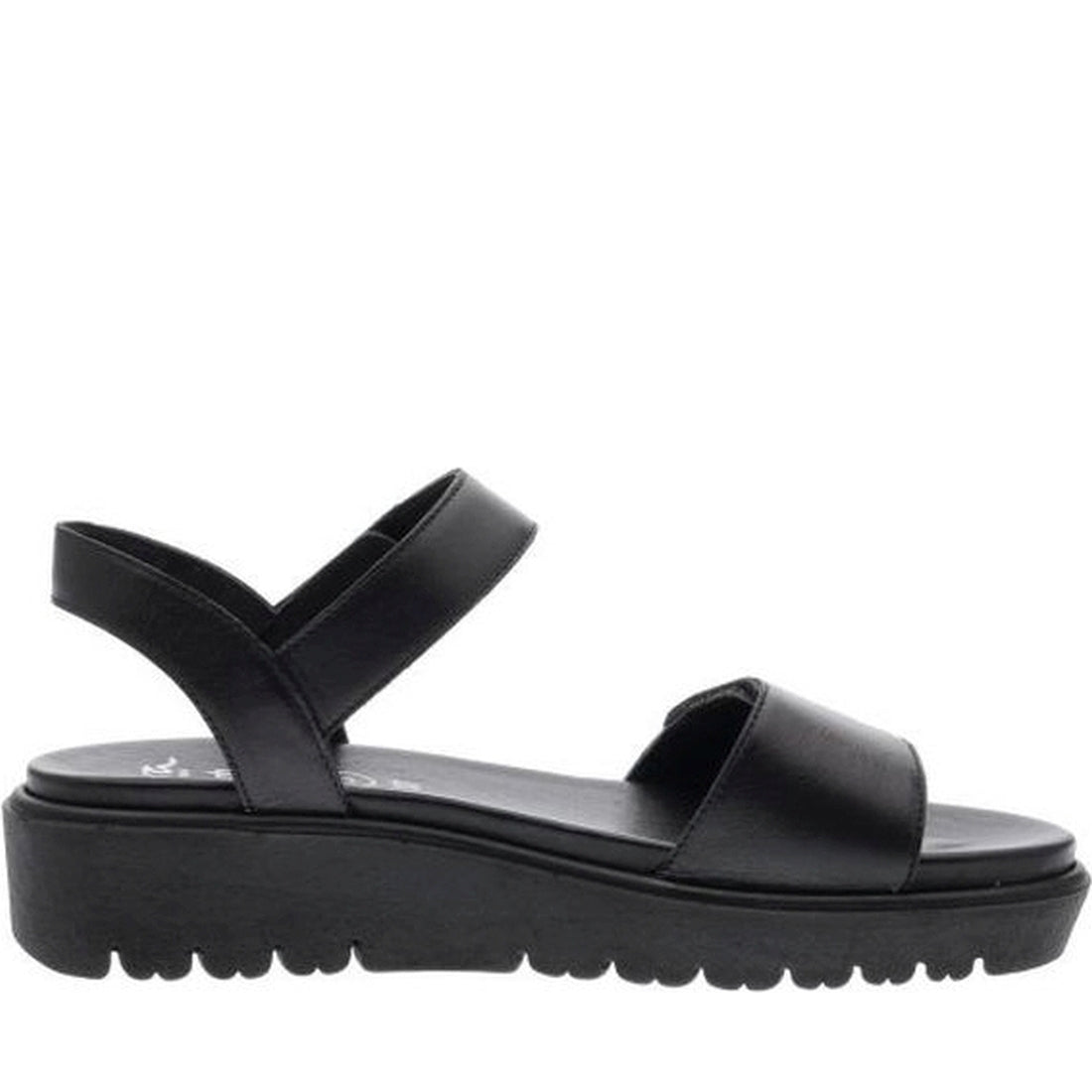 Ara womens black bilbao sandals | Vilbury London