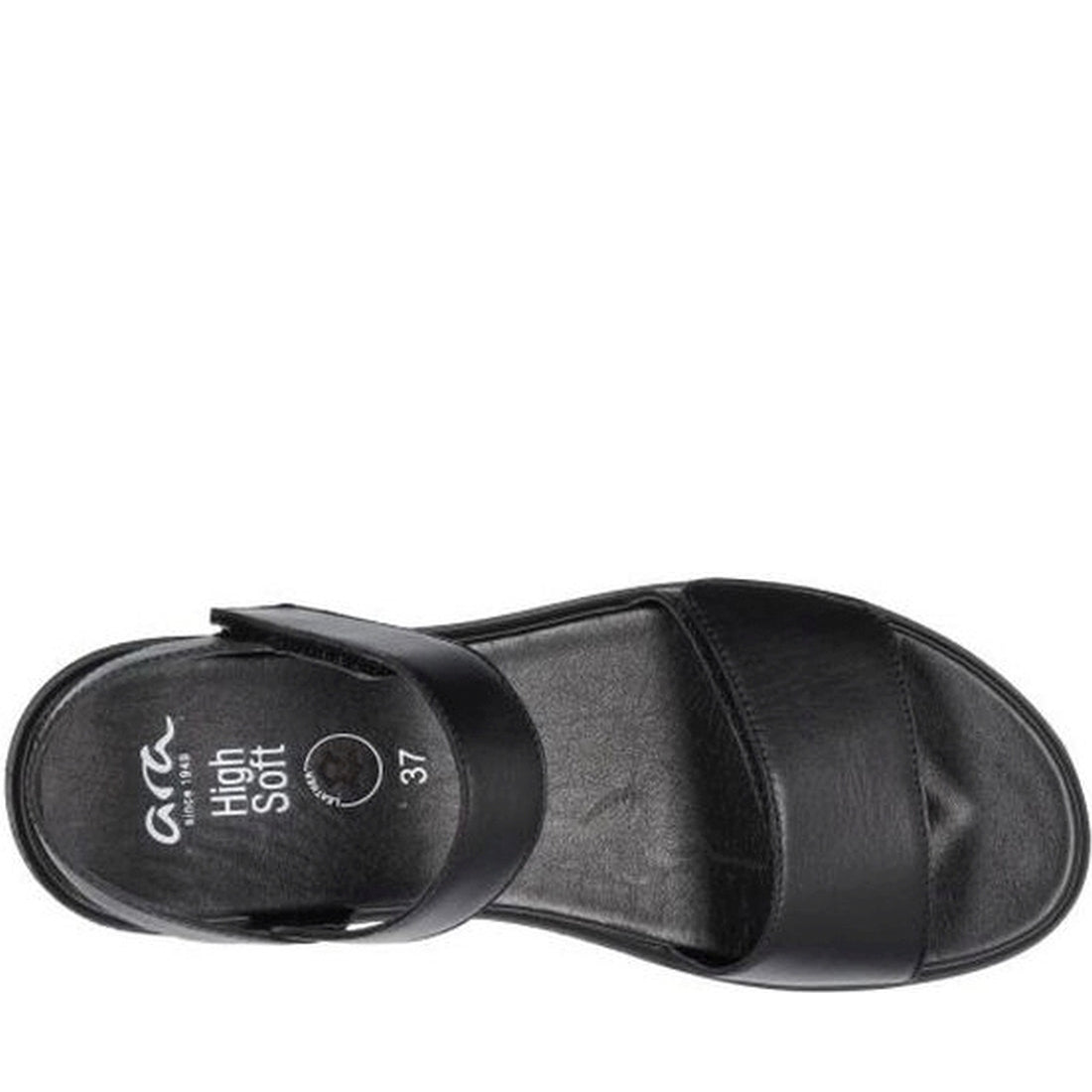 Ara womens black bilbao sandals | Vilbury London