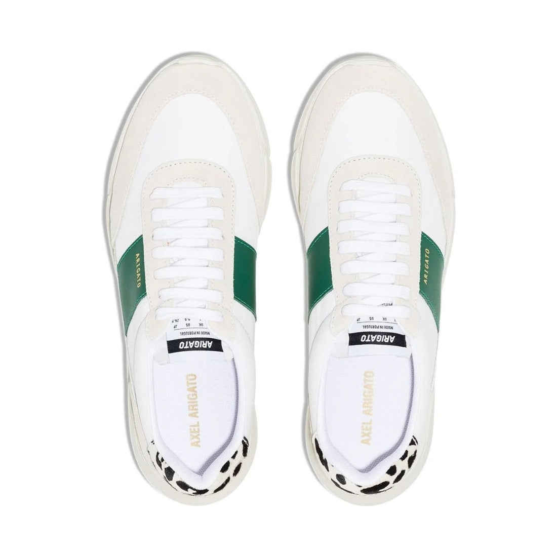 AXEL ARIGATO womens white, kale green genesis vintage runner | Vilbury London