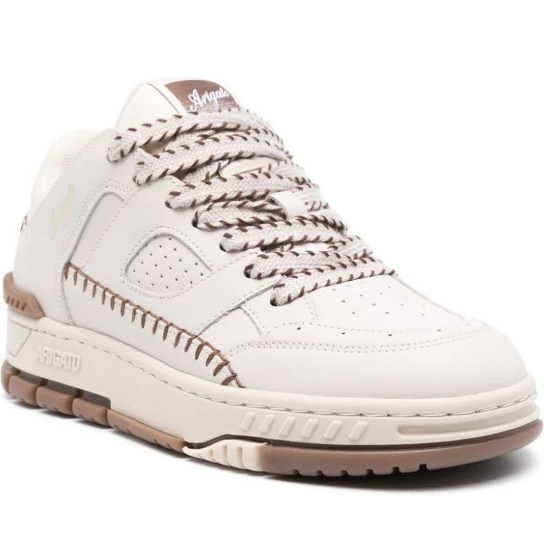 AXEL ARIGATO womens beige area lo sneaker stitch | Vilbury London