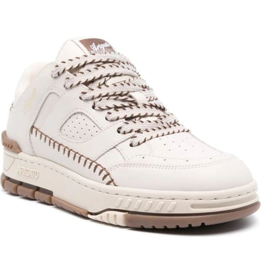 AXEL ARIGATO womens beige area lo sneaker stitch | Vilbury London