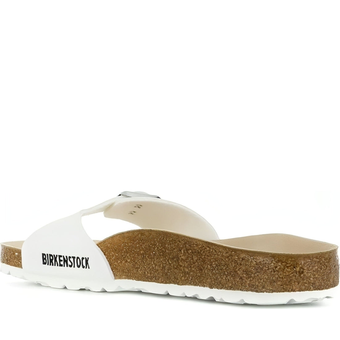Birkenstock unisex adults white madrid bf slippers | Vilbury London