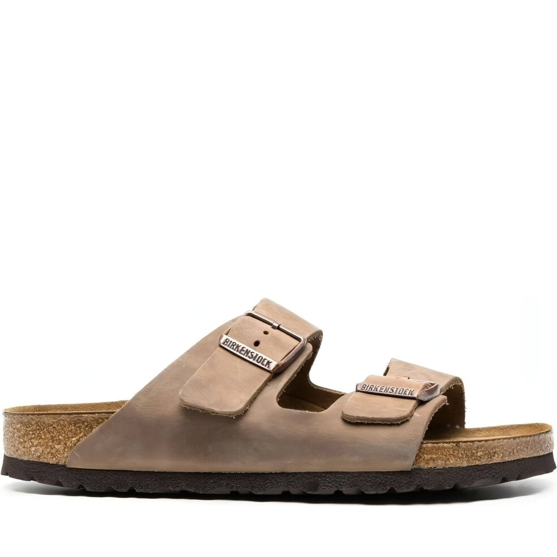 Birkenstock unisex adults brown arizona sfb leoi slippers | Vilbury London