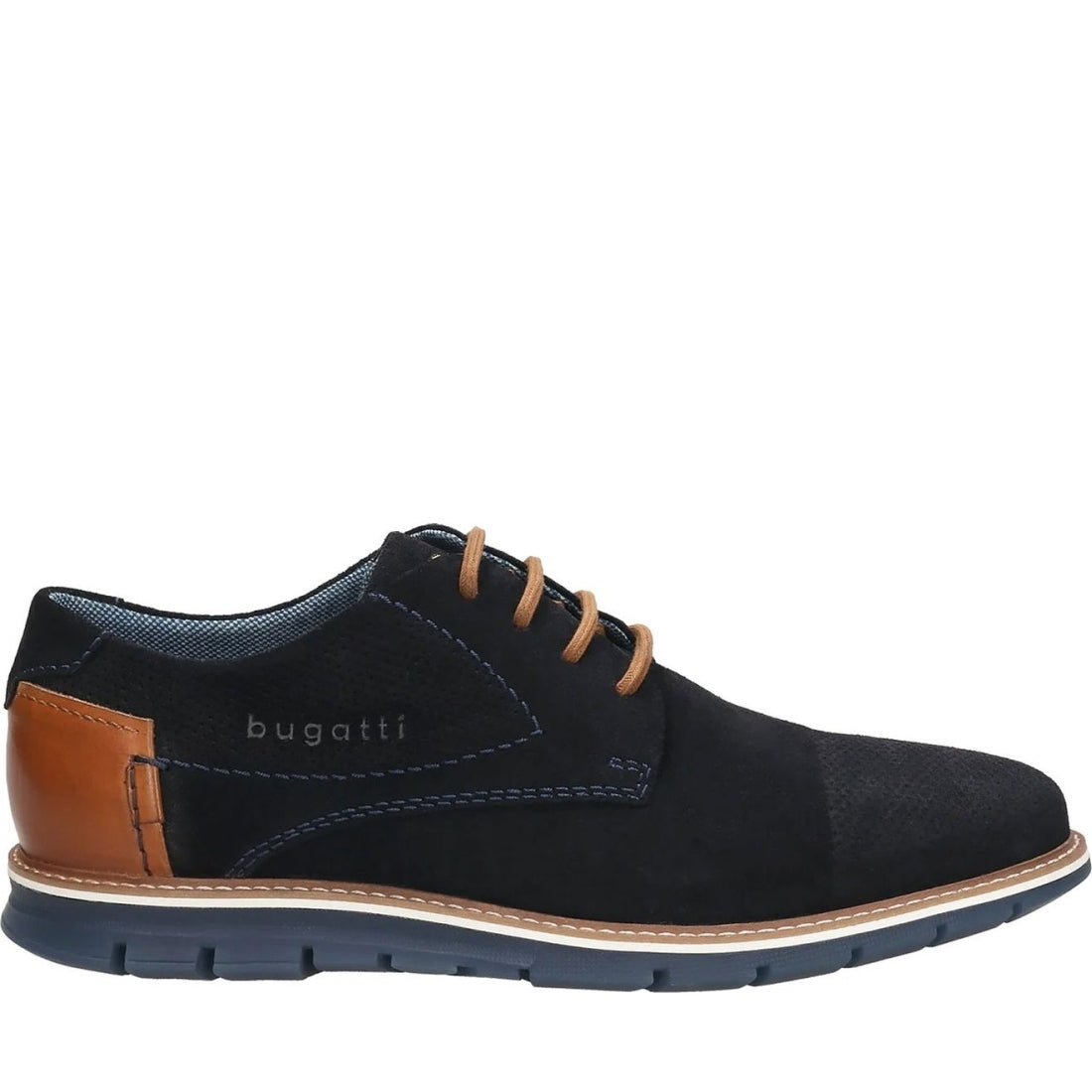 Bugatti mens dark blue simone leisure trainers | Vilbury London