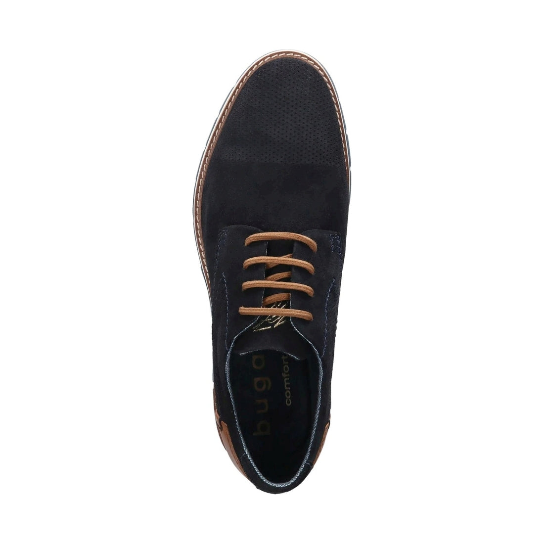 Bugatti mens dark blue simone leisure trainers | Vilbury London